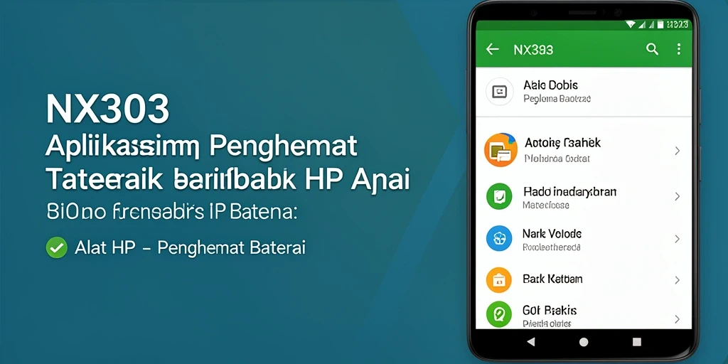 Antarmuka NX303 yang menarik dan fungsional untuk penghemat baterai.